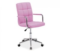 Židle kancelářská Q022 růžová