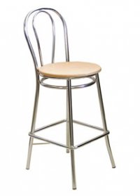 Barová židle Tulipán Hocker (dřevěný sedák)