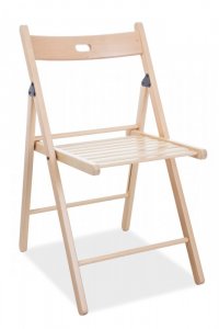 Skládací židle Smart II - přírodní (celodřevěná)