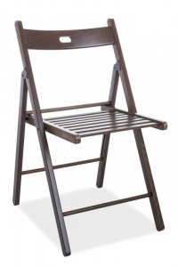 Skládací židle Smart II - ořech(celodřevěná)