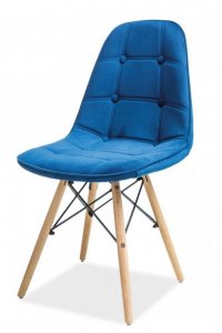 Židle AXEL III - aksamit modrá