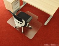 Podložka pod židli na koberec 5100 PCTQ - tvarovaná (120x100 cm)